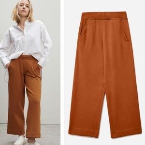 Everlane The Track Pant Wide Leg Orange M